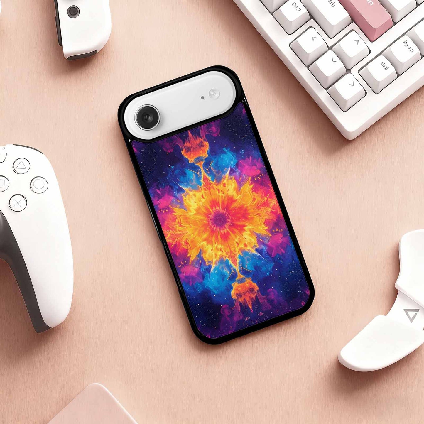 iPhone 17 Air Case — Tie Dye Galaxy Art Seamless Tie, Custom Designed Case Cover