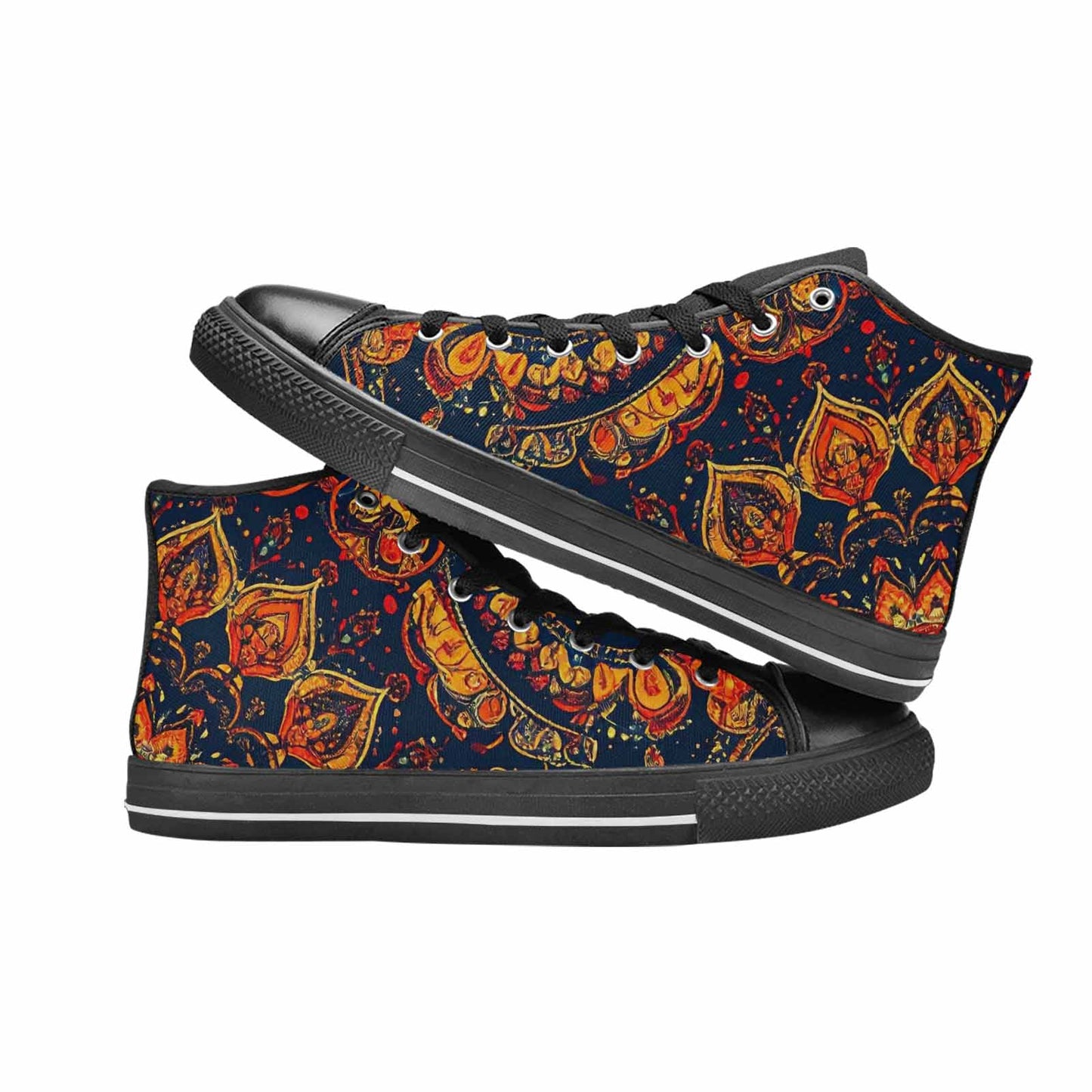 MEN'S Mandala Lions High Top Canvas Surreal Shoes