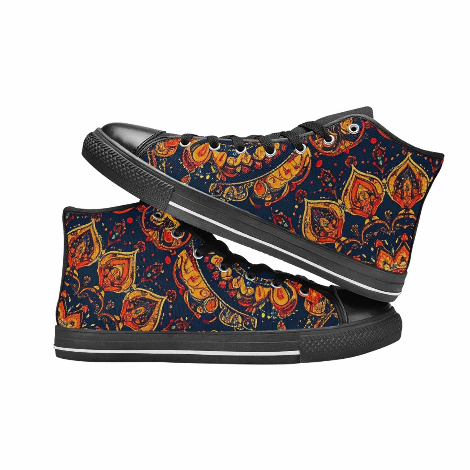 MEN'S Mandala Lions High Top Canvas Surreal Shoes
