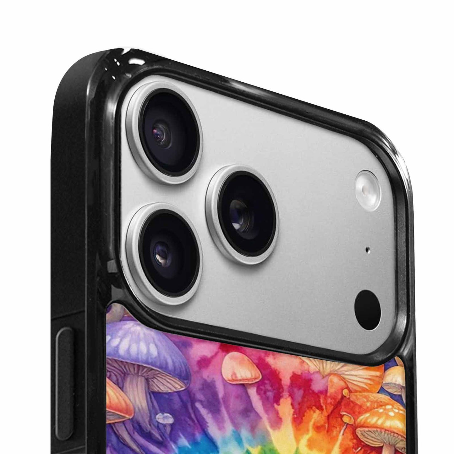 iPhone 17 Pro Case — Mushrooms Tie Dyemushrooms Pat Tkx Tie, Custom Print Case Cover
