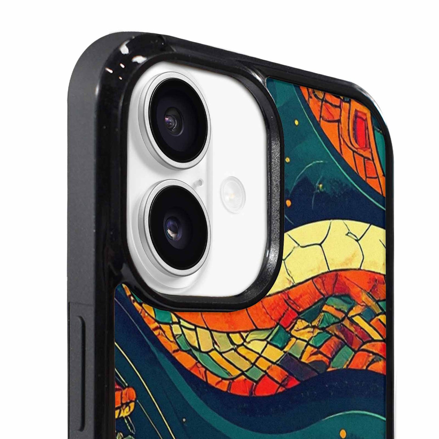 iPhone 17 Case — Hippie Serpent Pulse Original Art, Customized Protective Case