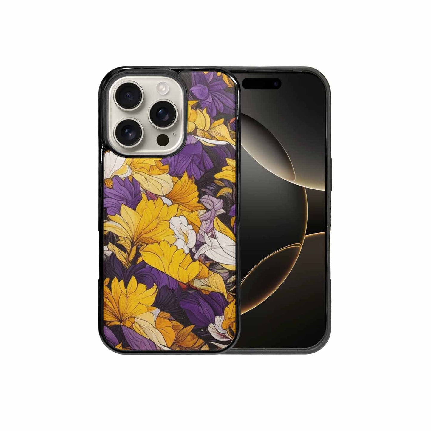 iPhone 16 Pro Case — Nonbinary Flag Color Theme Small Rainbow, Custom Designed Case Cover