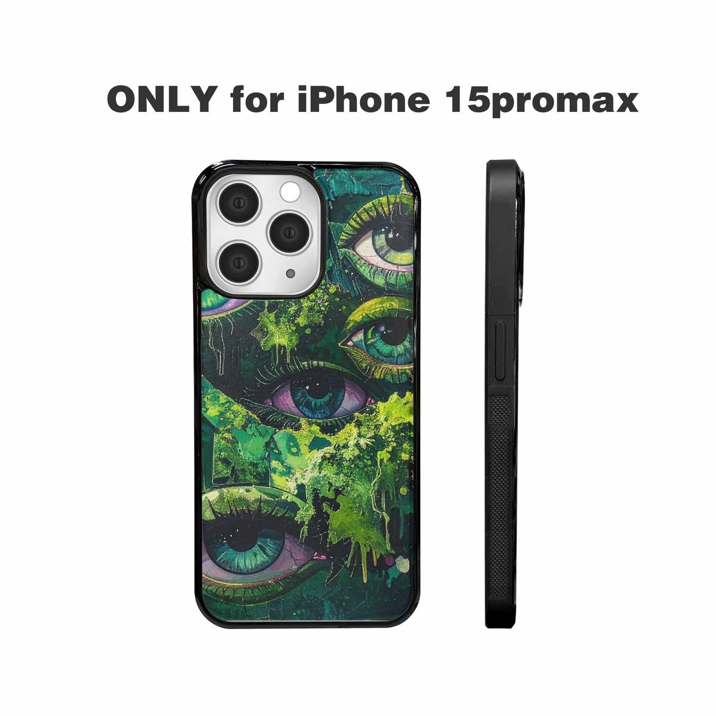 iPhone 15 Pro Max Case — Reptile Eye Cartoon, Personalized Phone Case