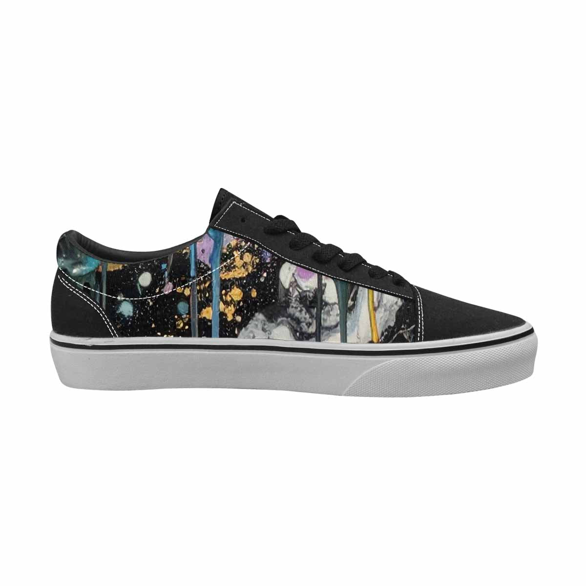 WOMEN'S Aliens  Marble Melting Lace-Up Canvas Surreal Shoes