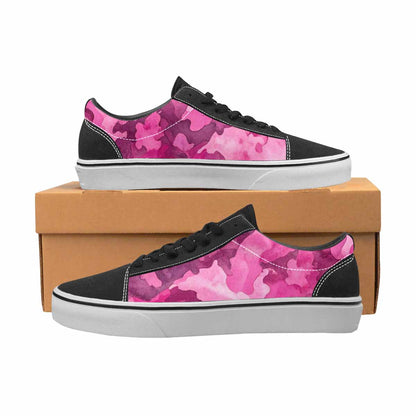 MEN'S Military Camouflage Blotch Canvas Lace-Up Neon Fantasy Sneakers