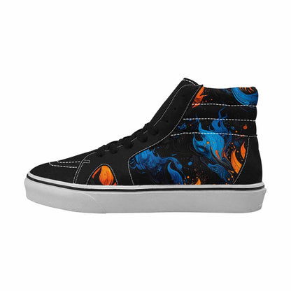 MEN'S Flame Burst High Top Canvas Dreamcore Custom Shoes