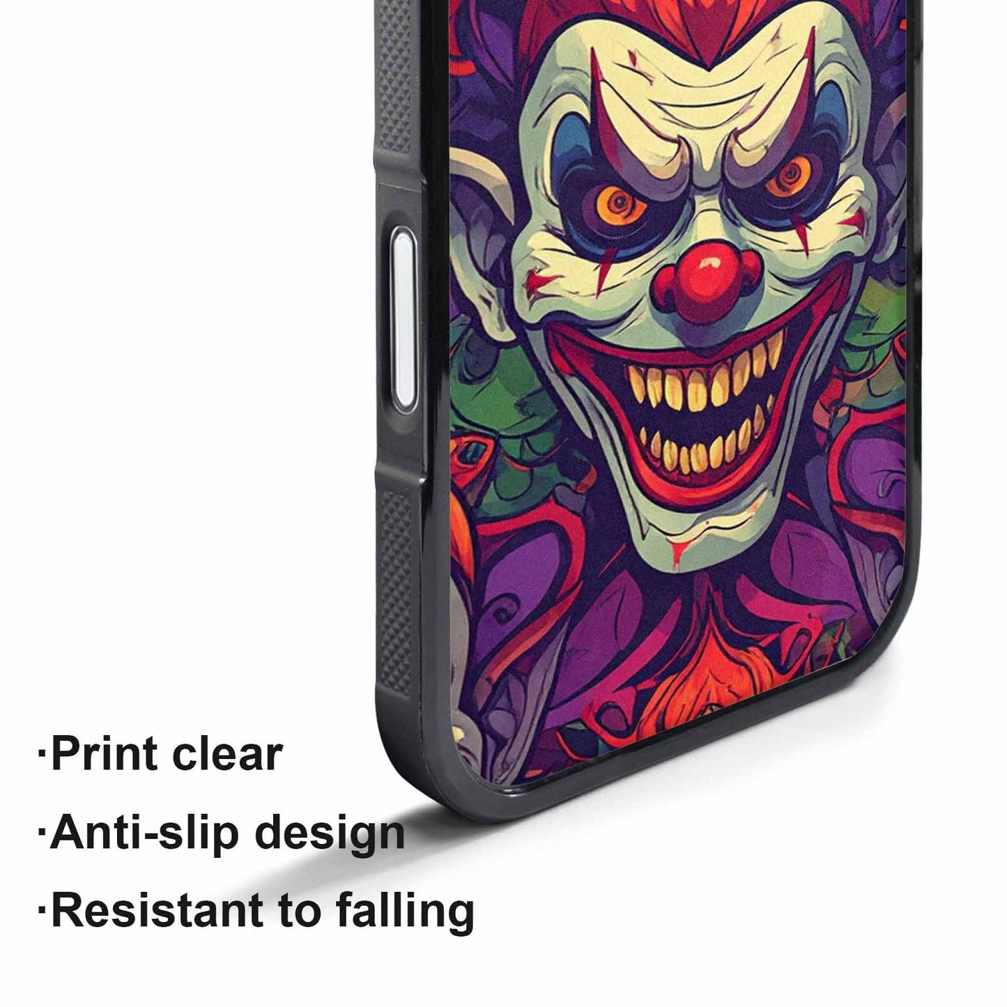 iPhone 17 Air Case — Evil Circus Heads Faces Overlapping Cartoon, Customized Protective Case