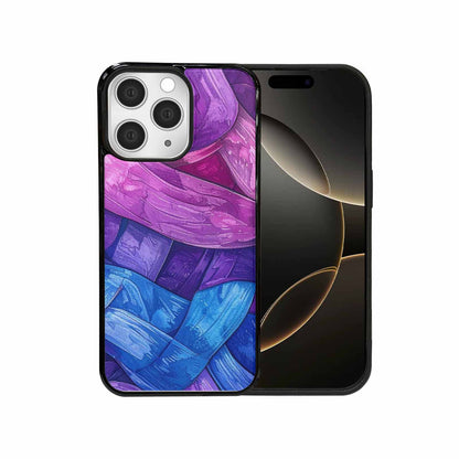 iPhone 15 Pro Max Case — Bisexual Flag Color Theme Small Rainbow, Custom Print Case Cover