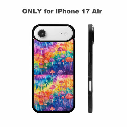 iPhone 17 Air Case — Mushrooms Tie Dyemushrooms Pat Tie Dye, Personalized Phone Case