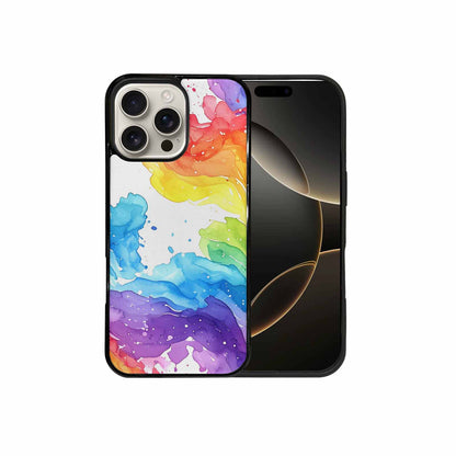 iPhone 16 Pro Max Case — Watercolor Splash Abstract Pattern Seamless Repeat, Customized Protective Case