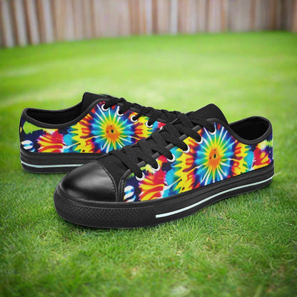 Butterfly Rainbow Pink Cream Wearable MEN Bold Art - Freaky Shoes | Custom Art Sneakers