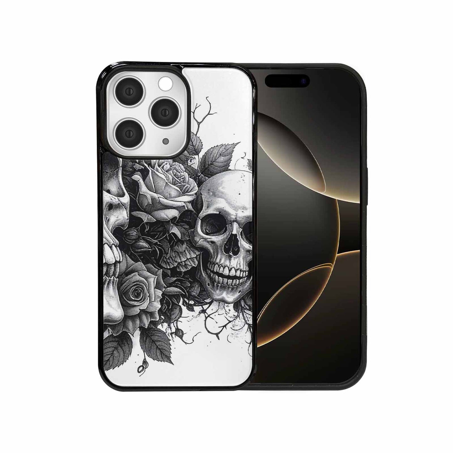 iPhone 15 Pro Max Case — Skull Gothic Art Dark Original, Unique Phone Case Design