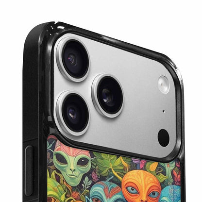 iPhone 17 Pro Max Case — Aliens Pattern Hundreds Of Alien Scifi, Custom Made Phone Cover