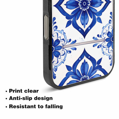 iPhone 15 Pro Max Case — Mexican Talavera Tile Pattern Floral Geometric, Custom Designed Case Cover