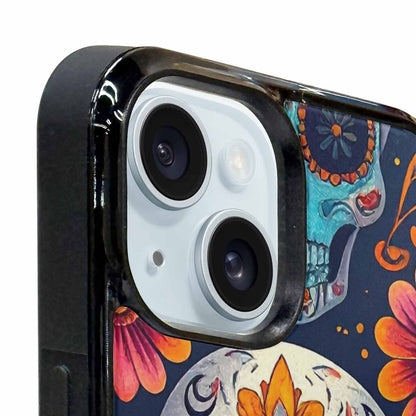 iPhone 15 Case — Day Of Dead Sugar Skull Custom, Custom Print Case Cover