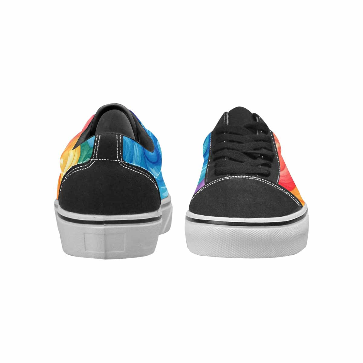 WOMEN'S Tie Lace-Up Canvas Wallpaper Art Custom Sneakers