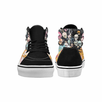 MEN'S Skulls  Marble Skulls High Top Canvas Dreamlike Custom Shoes