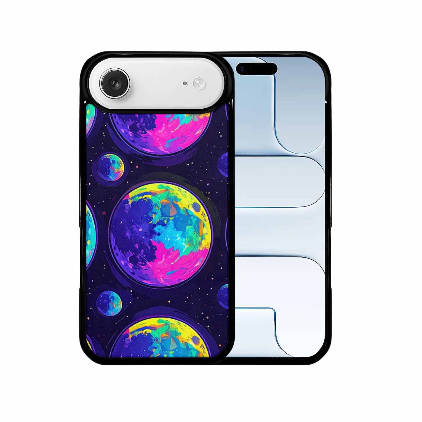 iPhone 17 Air Case — Neon Winter Moon Seamless Cartoon Cute, Custom Made Phone Cover