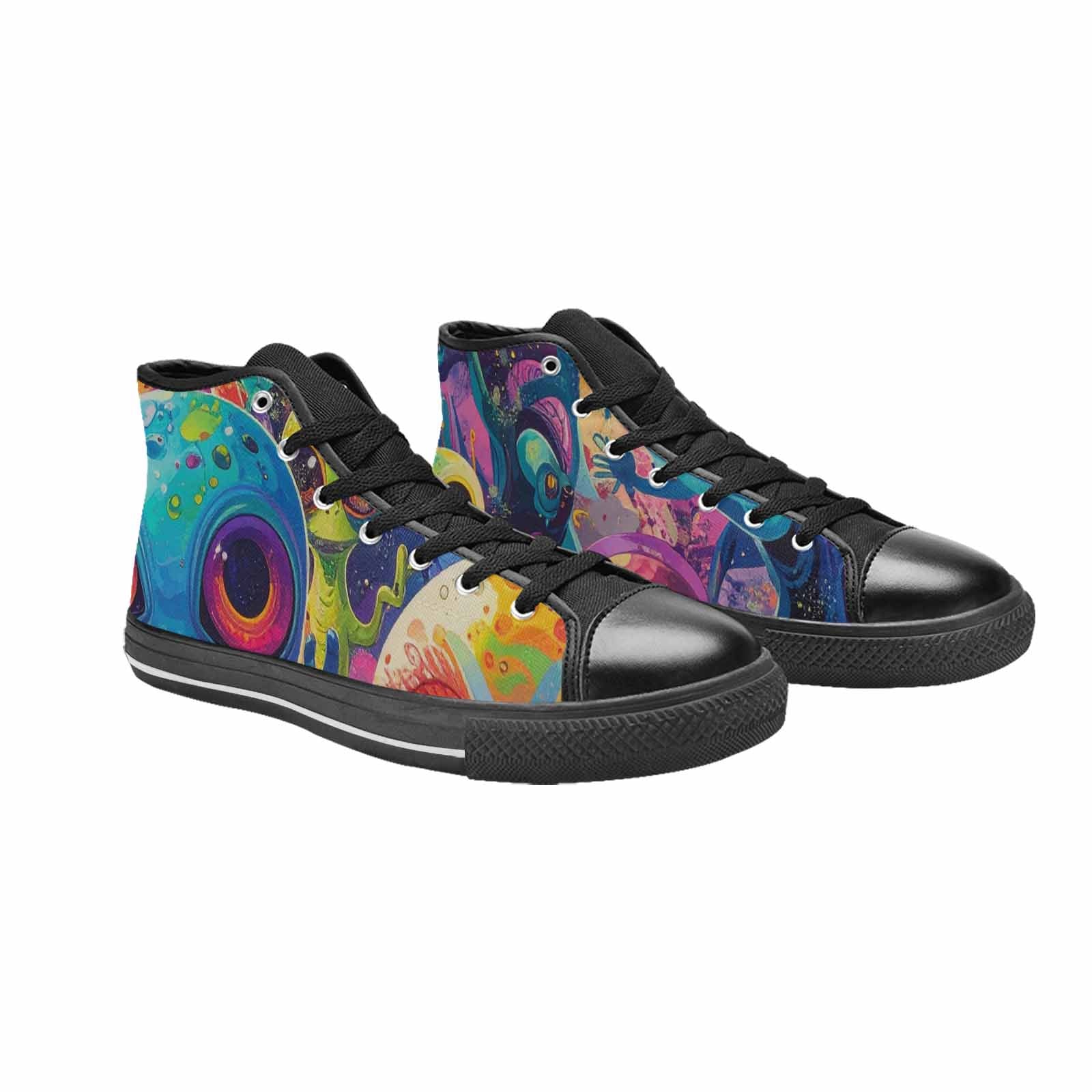 MEN'S Cartoon Alien Characters High Top Canvas Aesthetic Shoes