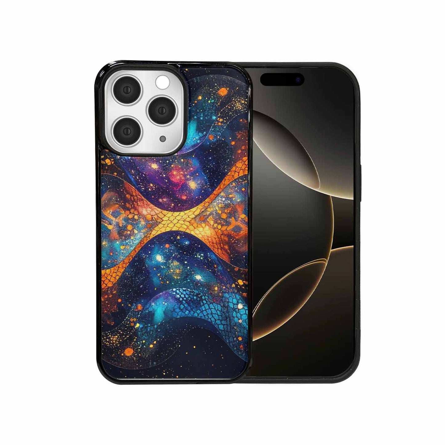 iPhone 15 Pro Max Case — Galaxy Snake Print Custom, Custom Art Phone Cover