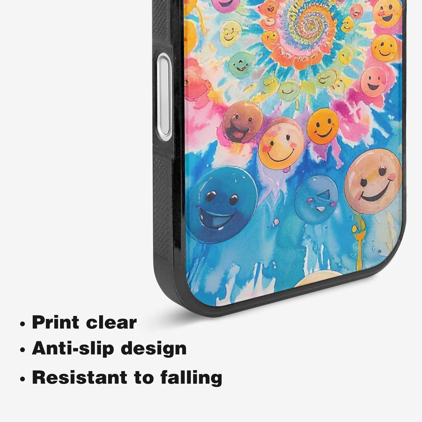 iPhone 16 Case — Smiley Facessmiley Faces Tie D, Custom Print Case Cover