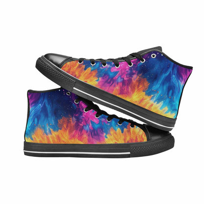 MEN'S Tie Dye Galaxy High Top Canvas Dreamcore Shoes