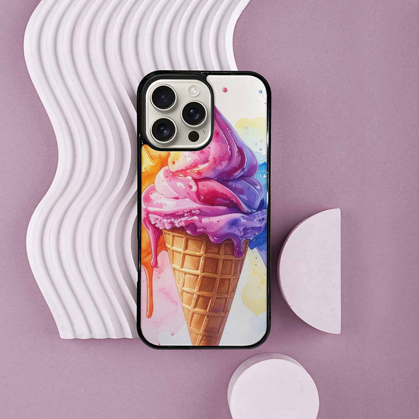 iPhone 16 Pro Max Case — Melting Icecream Collage Custom Personalized Phone, Custom Made Phone Cover
