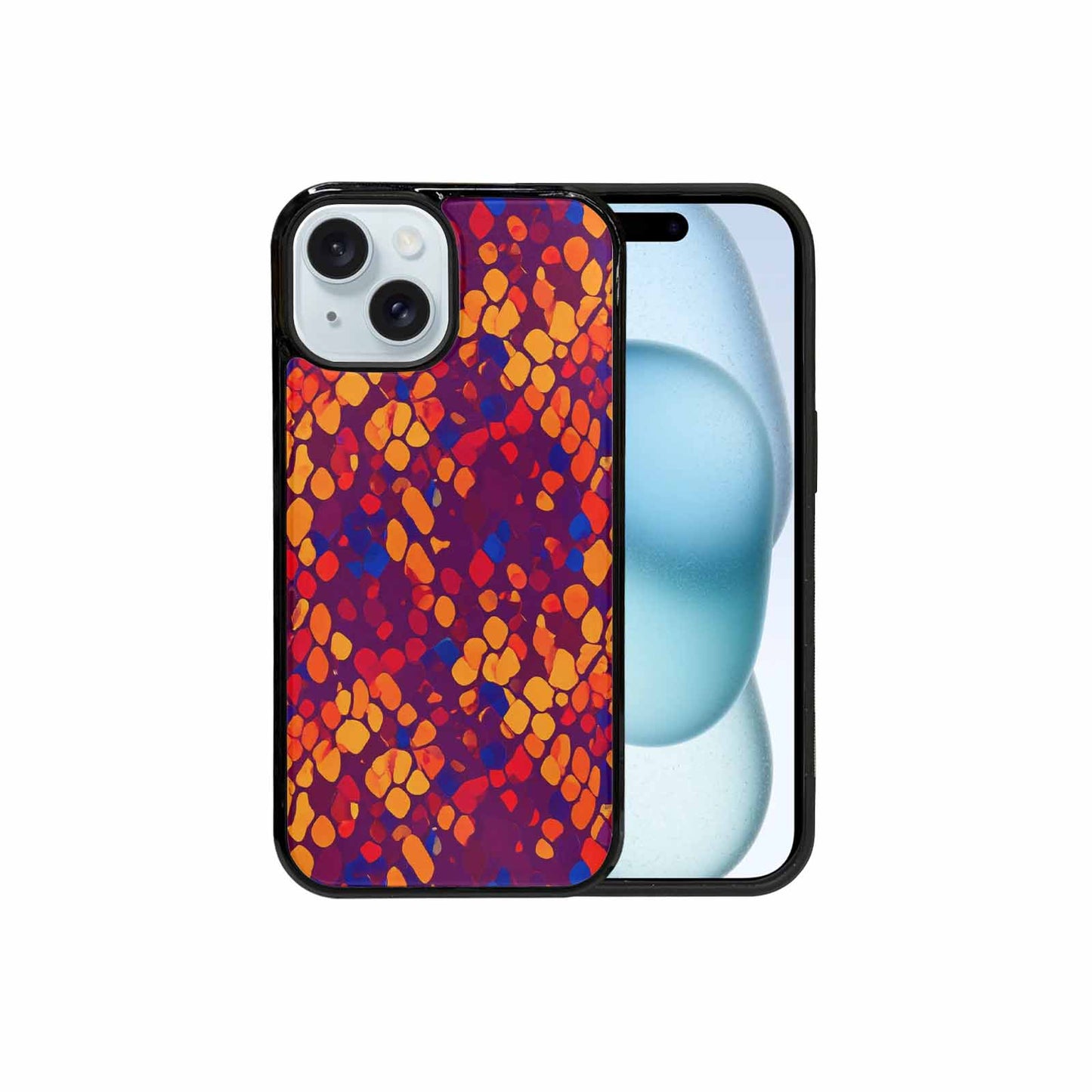 iPhone 15 Case — Dark Snake Print Custom, Customized Protective Case