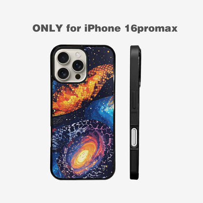 iPhone 16 Pro Max Case — Galaxy Snake Print Custom, Customized Protective Case