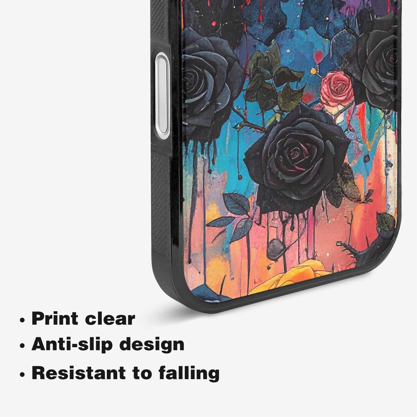 iPhone 16 Case — Gothic Rose Gothic Roses Pattern Hundreds, Original Design Phone Case