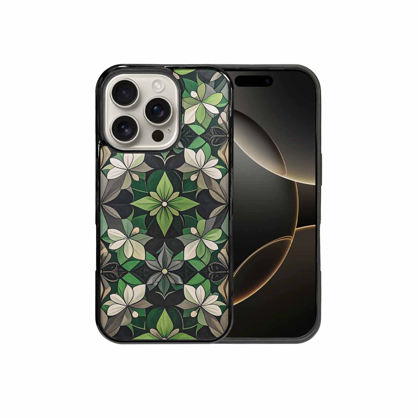 iPhone 16 Pro Case — Aromantic Flag Color Theme Small Rainbow, Original Design Phone Case