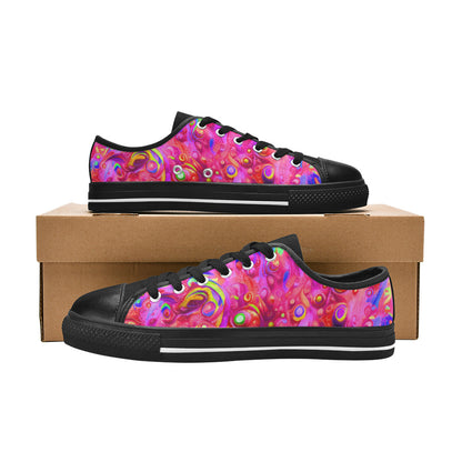 MEN'S Cc Acid Bath Art Canvas Grunge Sneakers