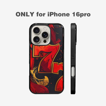 iPhone 16 Pro Case — Dice And Casino Pattern Seamless Repeat, Custom Art Phone Cover