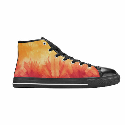 MEN'S Ombre Tie Dye Sunset High Top Canvas Aesthetic Sneakers