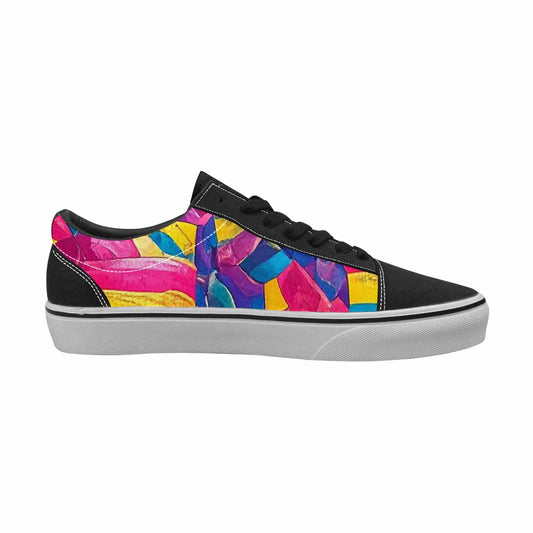 WOMEN'S Pansexual Flag Color Canvas Lace-Up Dreamcore Sneakers