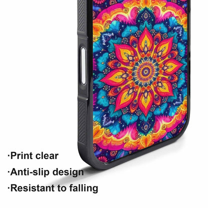 iPhone 17 Pro Case — Tie Dye Mandala Art Seamless Tie, Custom Made Phone Cover