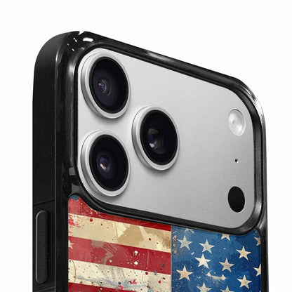 iPhone 17 Pro Max Case — Small American Flag Stars Galaxy Space, Personalized Phone Case