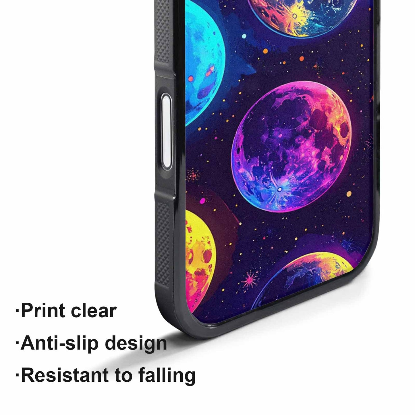 iPhone 17 Pro Max Case — Neon Winter Moon Cartoon Cute, Personalized Phone Case