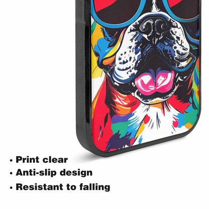 iPhone 15 Plus Case — French Bulldog Pop Art Pattern, Custom Made Phone Cover