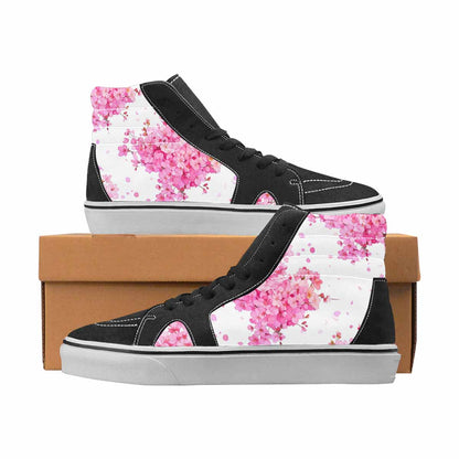 WOMEN'S Cherry Blossom High Top Canvas Statement Cottagecore Sneakers