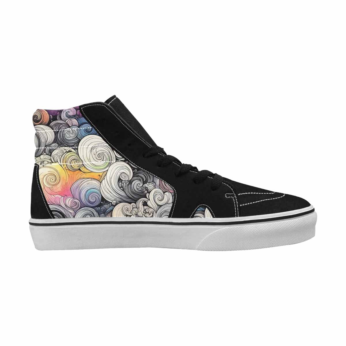 MEN'S Tie High Top Canvas Aesthetic Custom Shoes