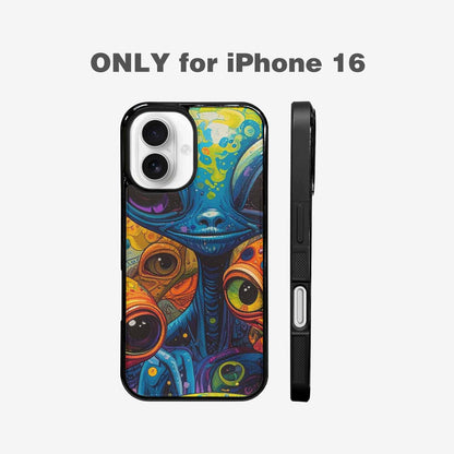 iPhone 16 Case — Cartoon Alien Characters, Personalized Phone Case