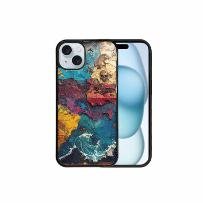 iPhone 15 Plus Case — Pirate Skull Flag Pirate Skull Flag, Unique Phone Case Design