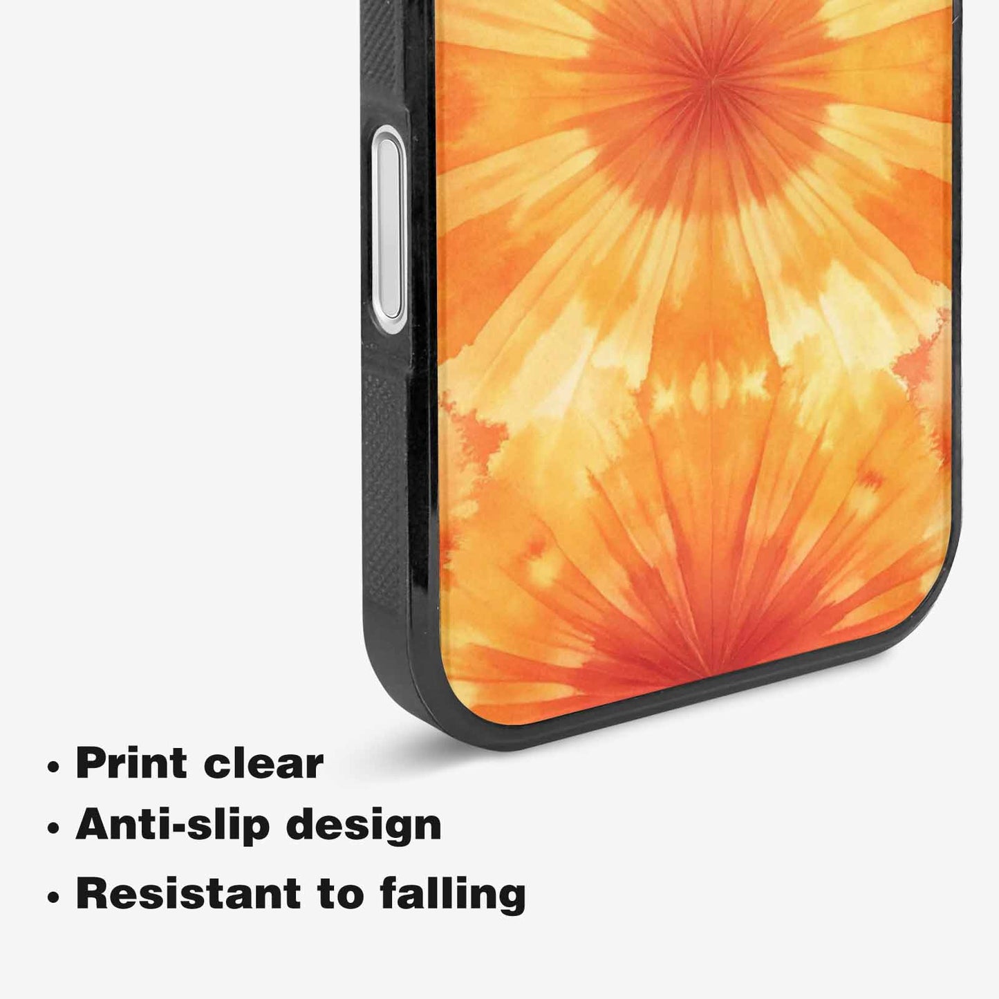 iPhone 16 Case — Ombre Tie Dye Sunset Custom, Custom Phone Case