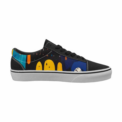 WOMEN'S Melting Aliens Lace-Up Canvas Aesthetic Shoes