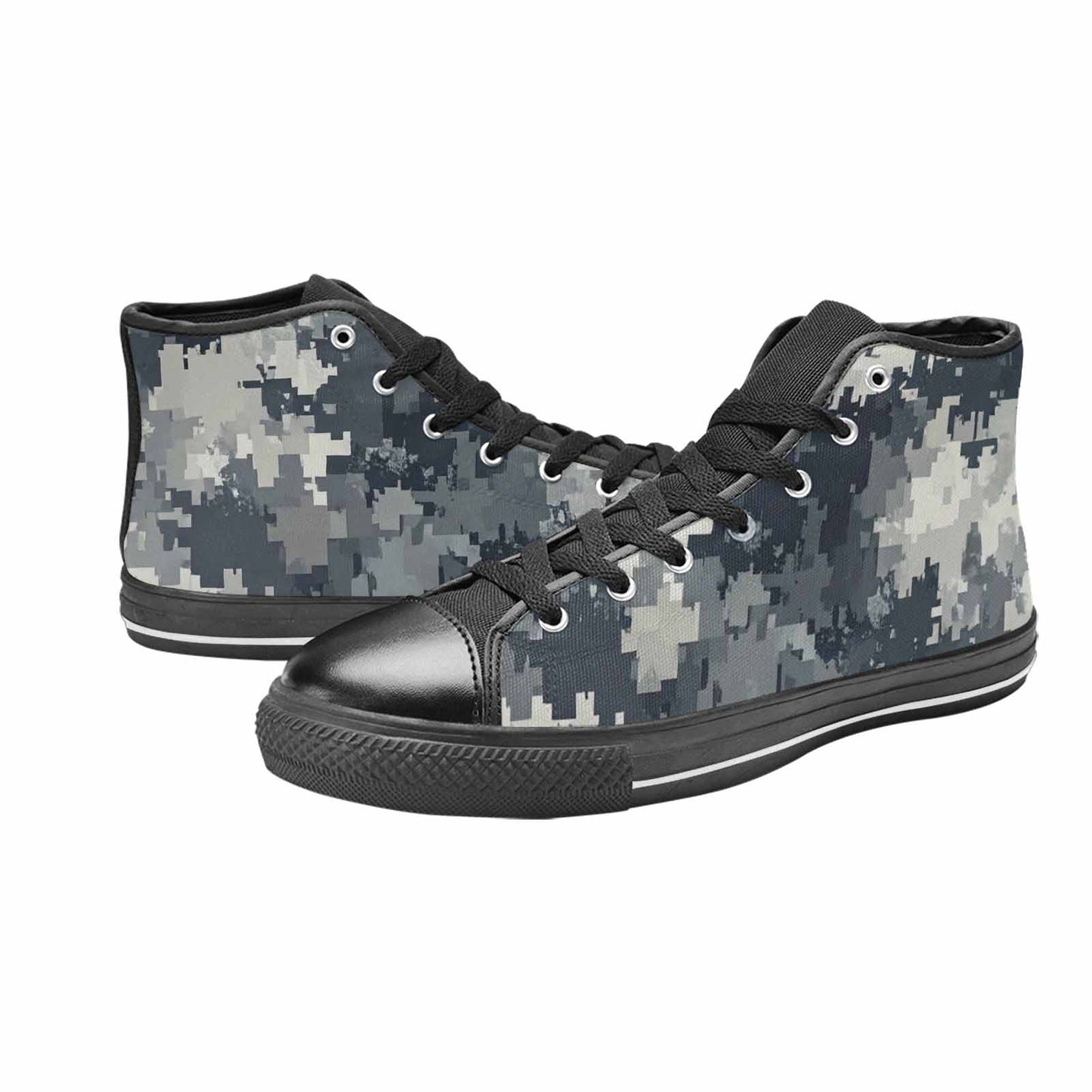 MEN'S Military Camouflage Blotch High Top Canvas Surreal Shoes