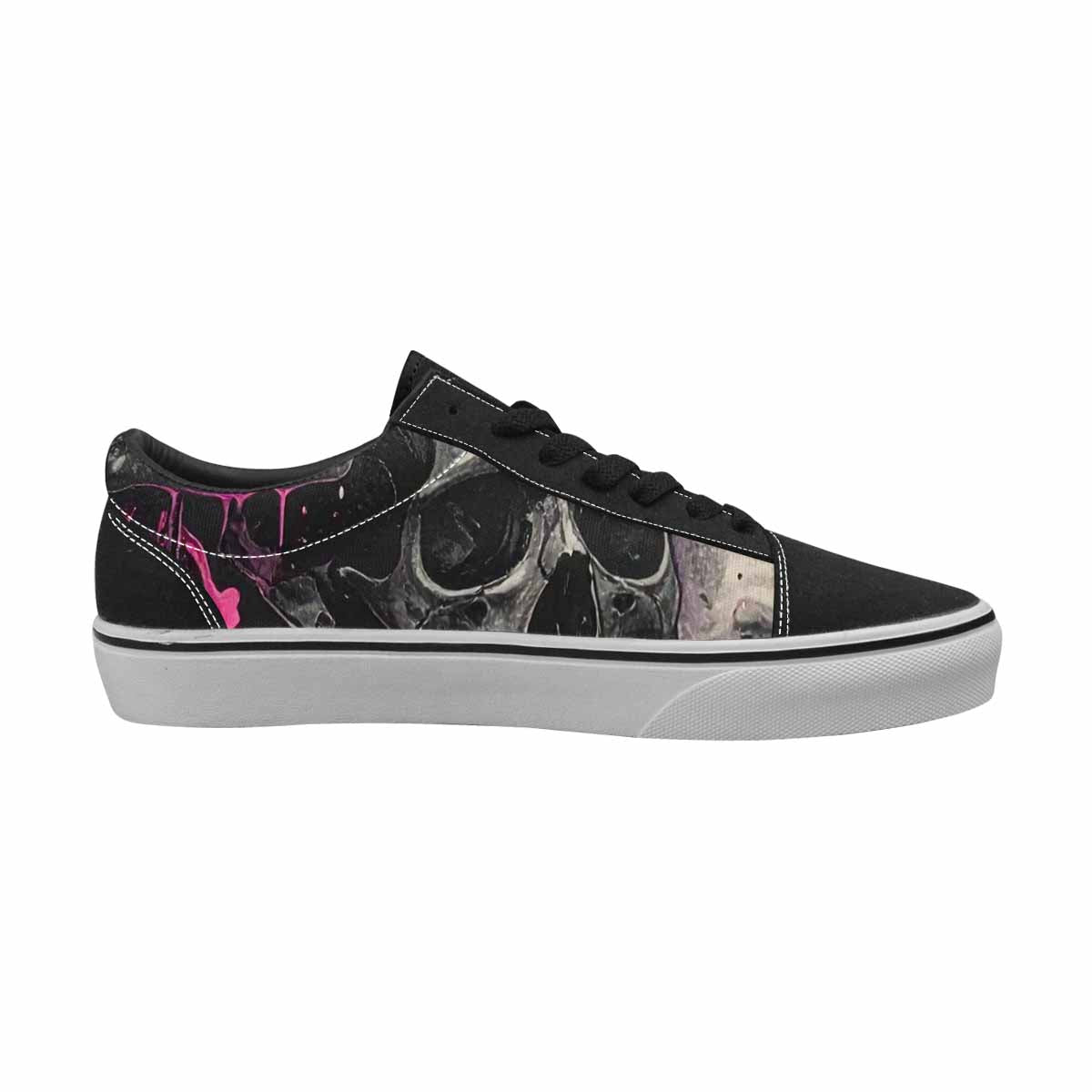 WOMEN'S Rainbow From Skull S Lace-Up Canvas Aesthetic Custom Shoes