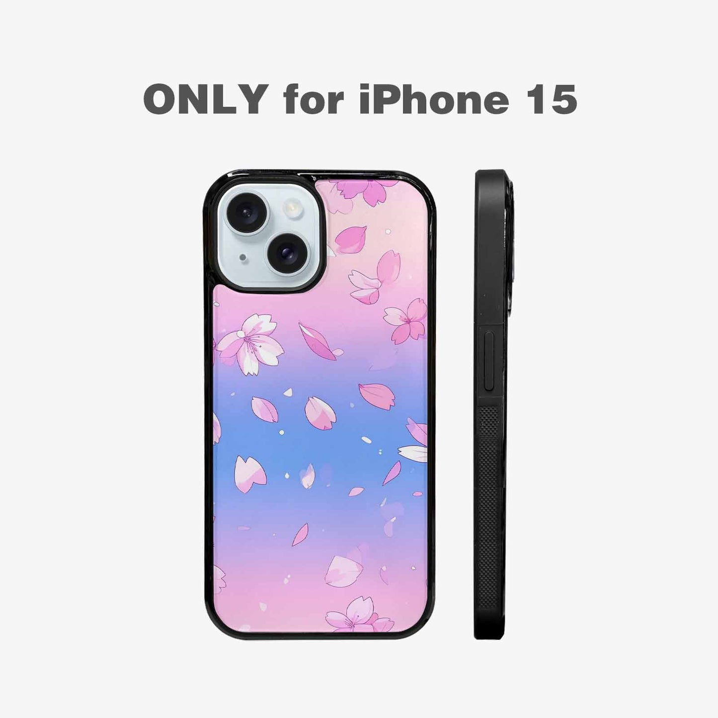 iPhone 15 Case — Anime Cherry Blossom Custom, Custom Printed Phone Case