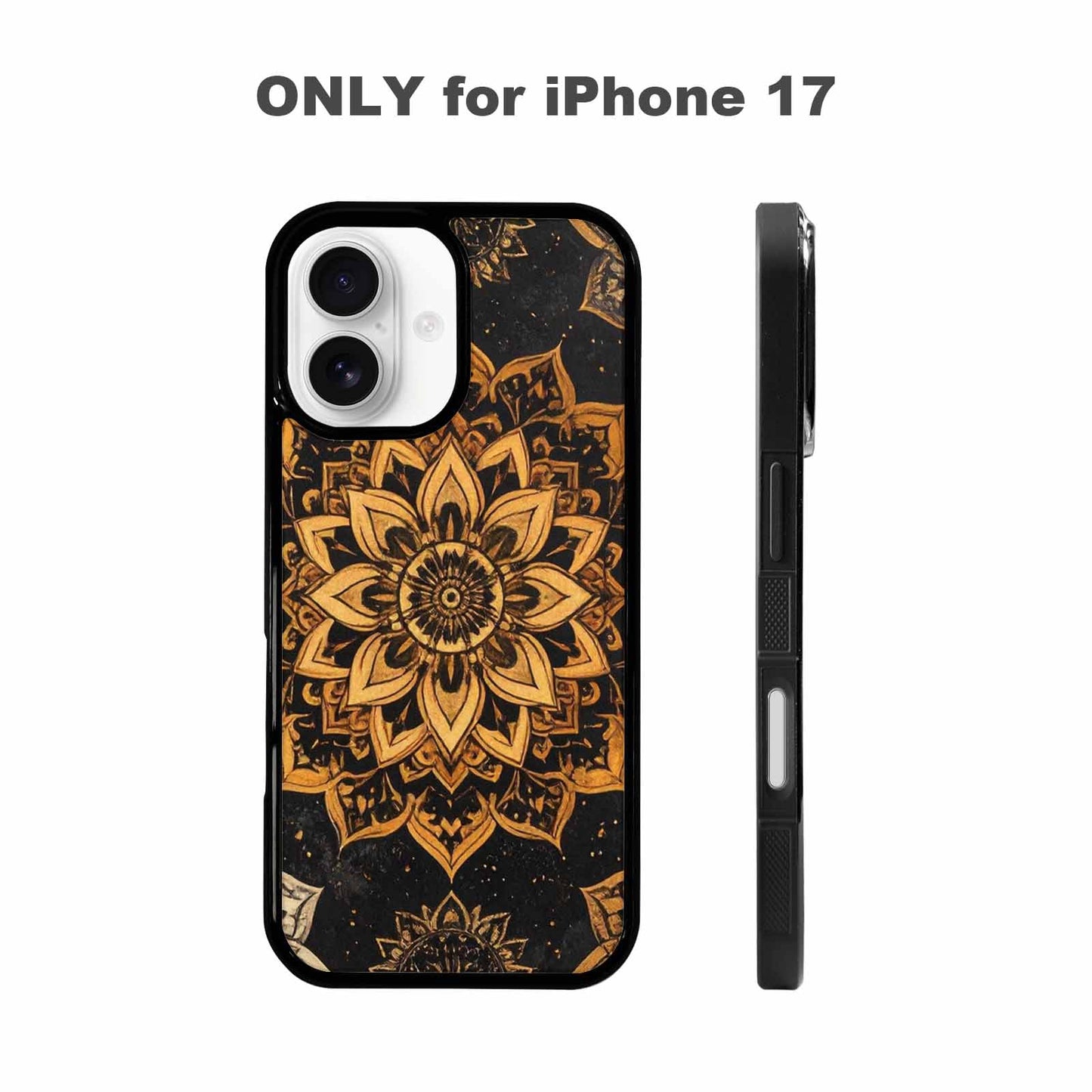 iPhone 17 Case — Small Mandala Pattern, Randomly Floral, Unique Phone Case Design