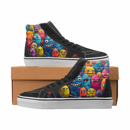 WOMEN'S Monsters High Top Canvas Unique Print Y2K Custom Kicks